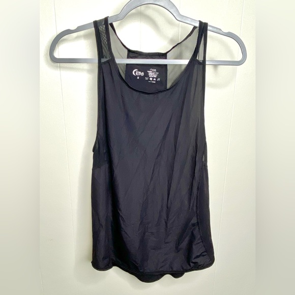 Zyia Active Black Panel Mesh Tank Size Small - Picture 3 of 7